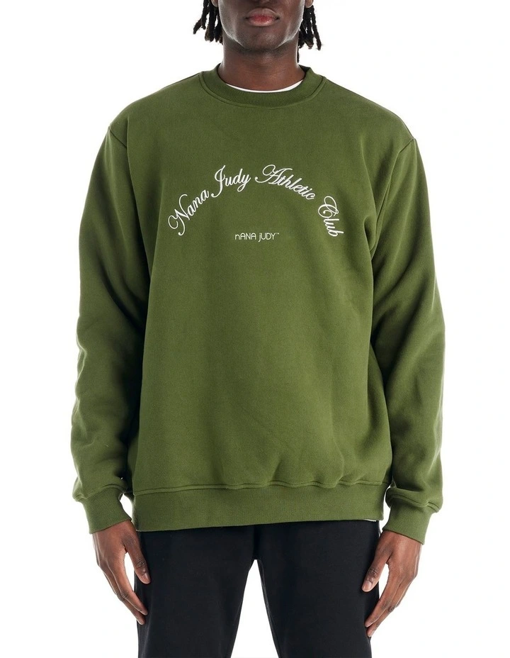 La Brea Crew Sweat Shirt in Khaki