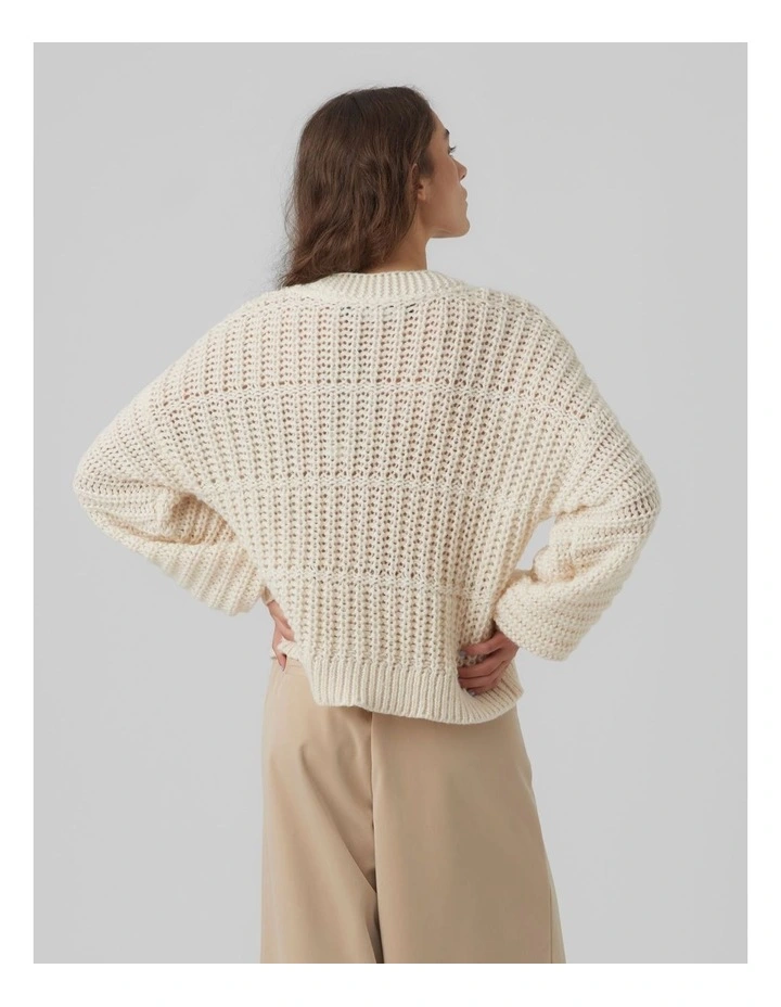 Smilla V-Neck Cardigan in Birch