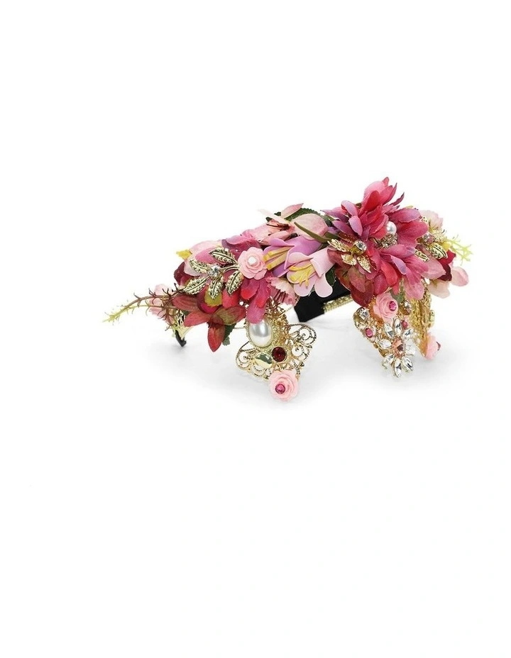 Violet Headpiece in Pink