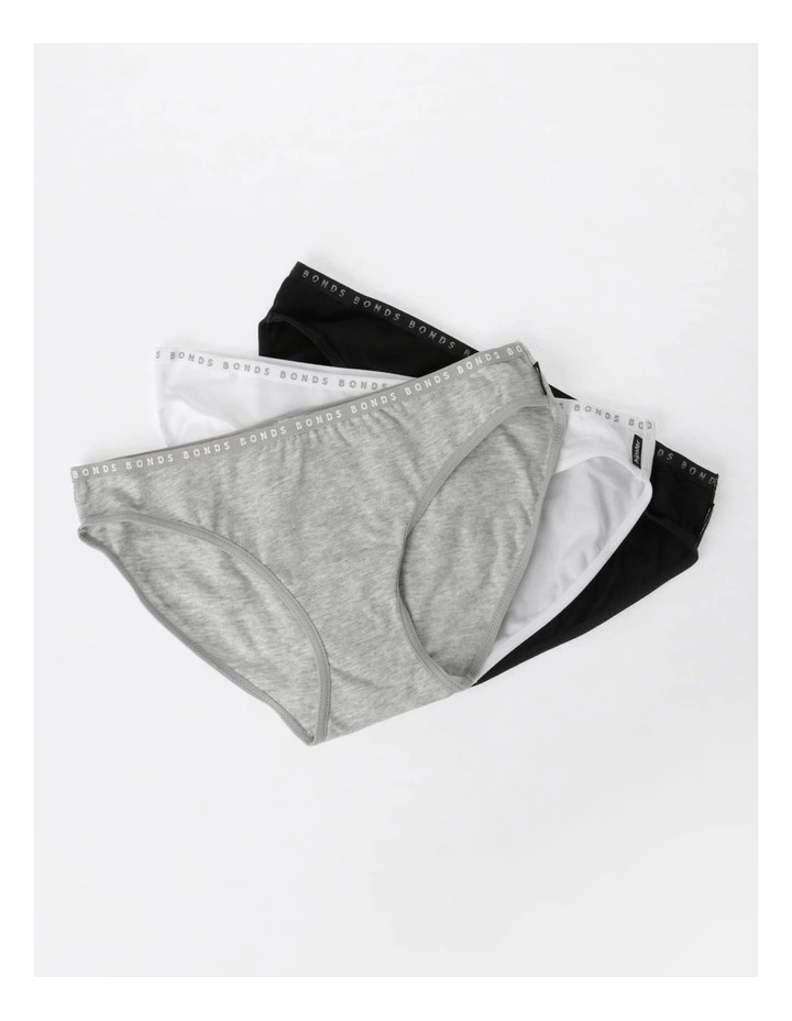 Hipster Bikini 3 Pack in Grey