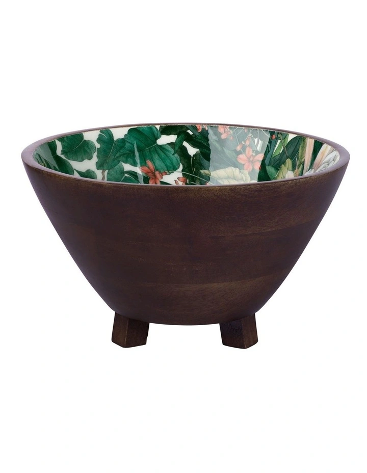The Blck Pen Night Garden Footed Bowl Enamel Finish 24x14cm
