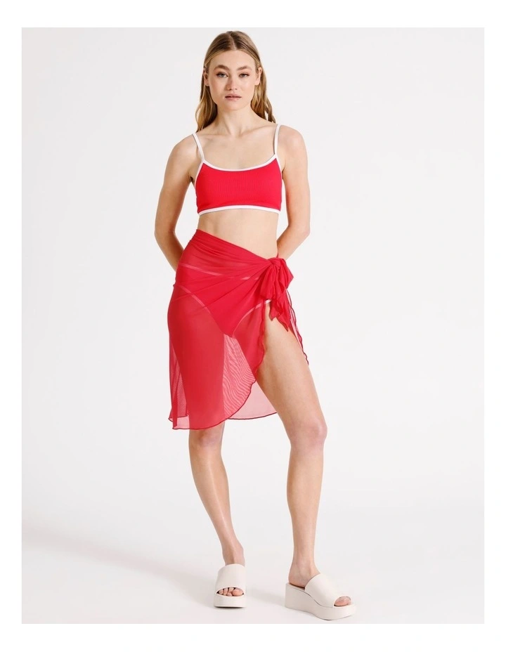 Salina Overswim Sarong in Fuchsia