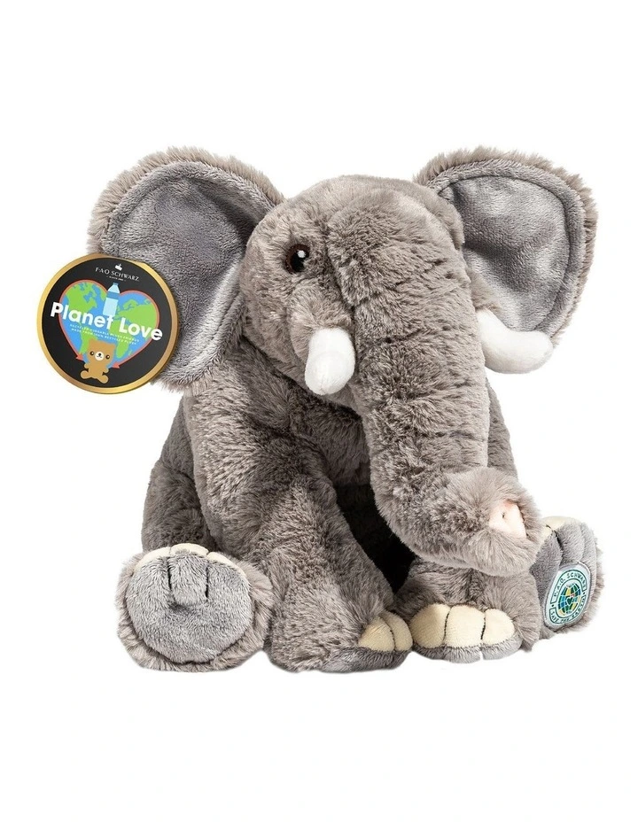 Recycled Bottle Elephant Toy Plush 25cm