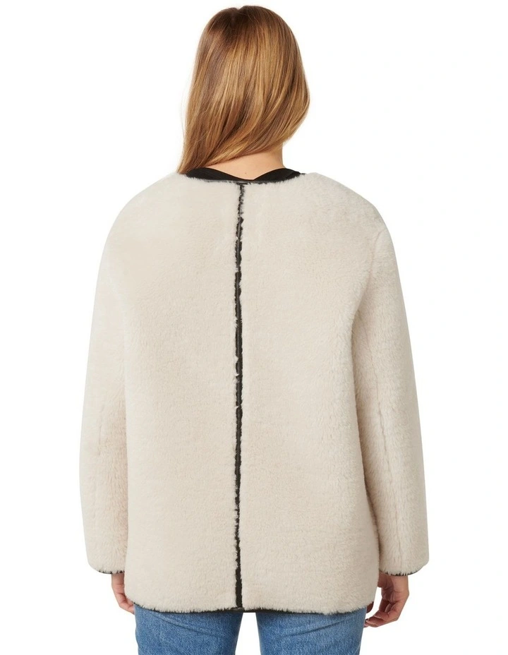 Sally Toggle Coat in Cream
