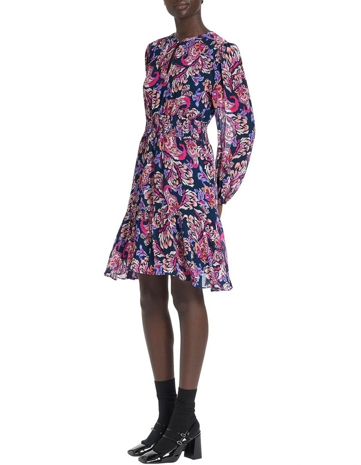 Call Me Navy Dress in Navy Multi