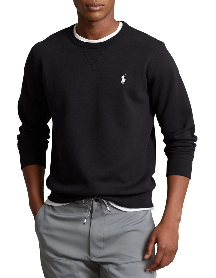 Double Knit Sweatshirt in Black