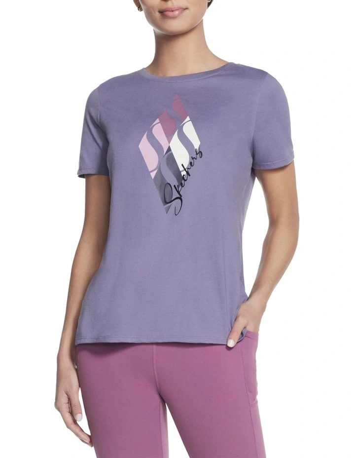 Diamonds Tee in Cadet