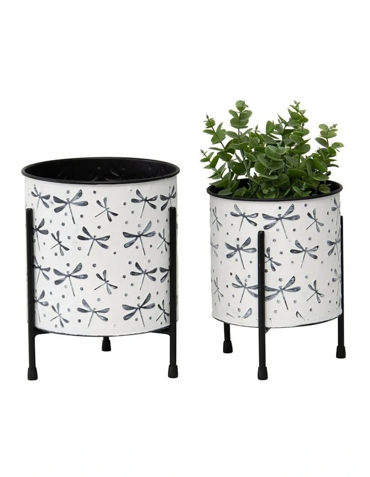 Nested Hanging Pot Planter Baskets Set of 2 in Multi