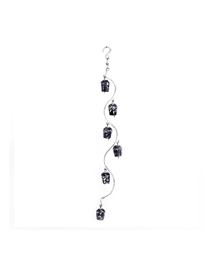 Hanging Bells Door Bell in Rustic Grey