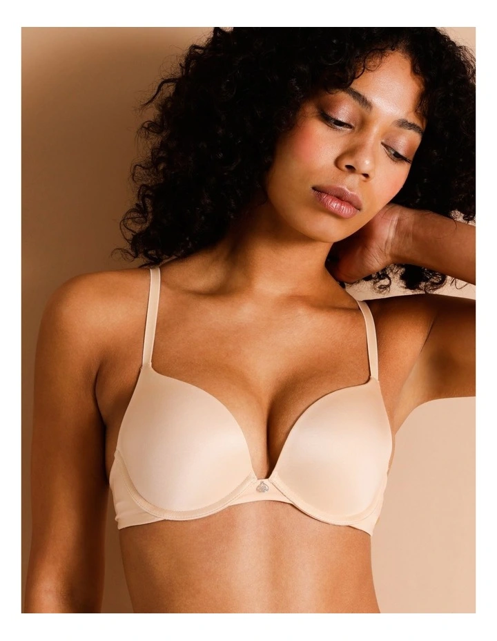 Pure Comfort Contour Push Up Bra in Beige