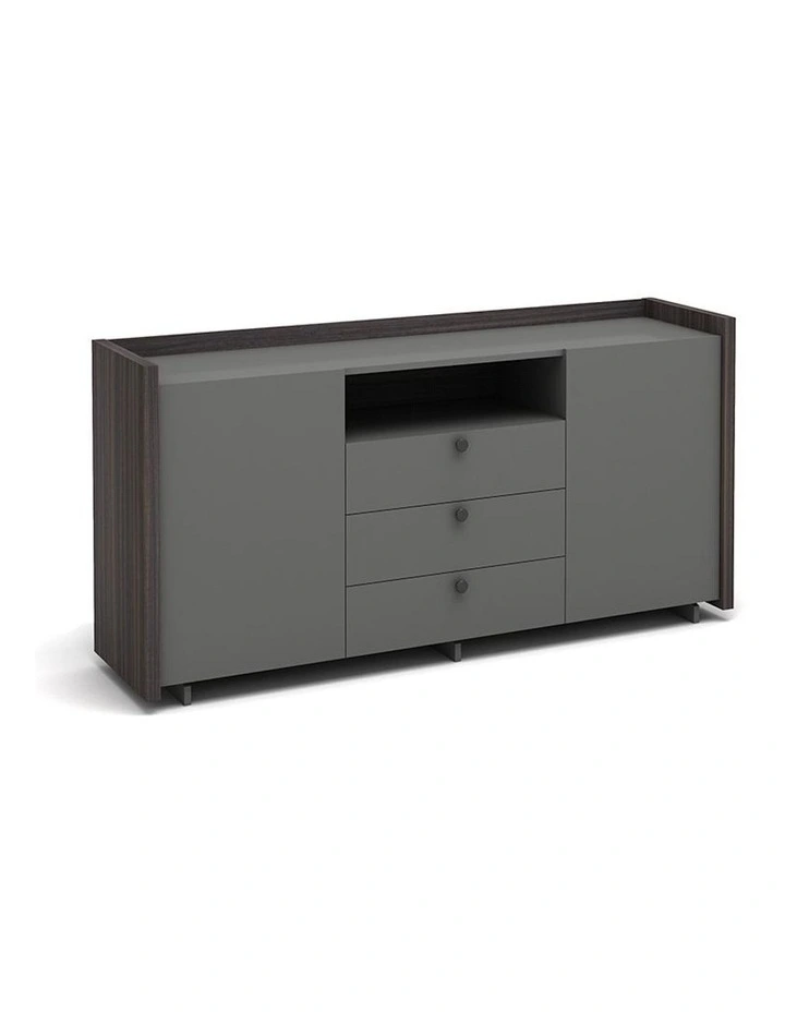 Raddix Credenza Cabinet 160cm in Grey/Brown