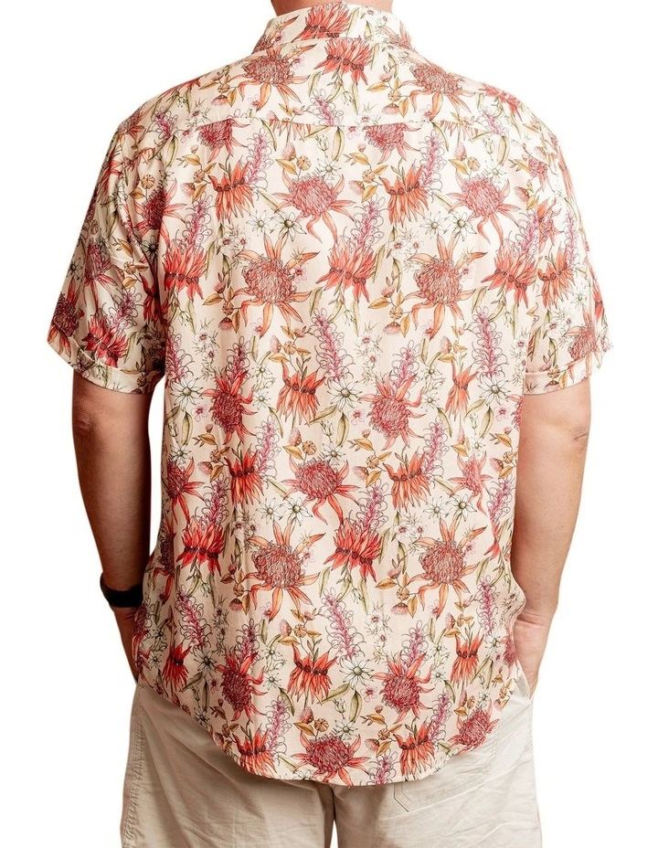 Botanical Short Sleeve Shirt in Natural
