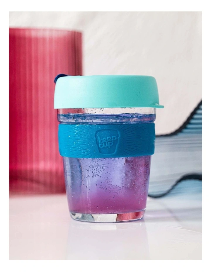 Brew, Reusable Glass Cup, Moonlight, M 12oz / 340ml