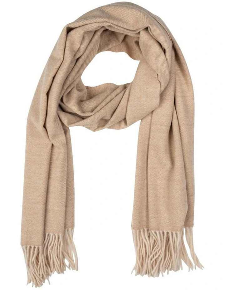 Classic Twill Scarf in Beige
