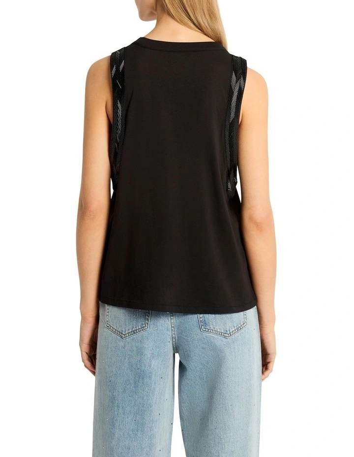 Mark My Words Tank in Black