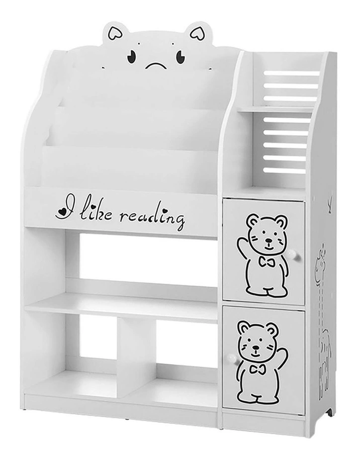 4 Tiers Bookshelf in White