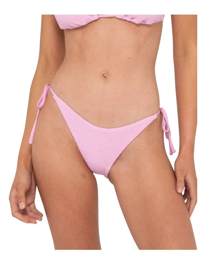 Sandalwood Midi Side Ties Bikini Pant in Pink