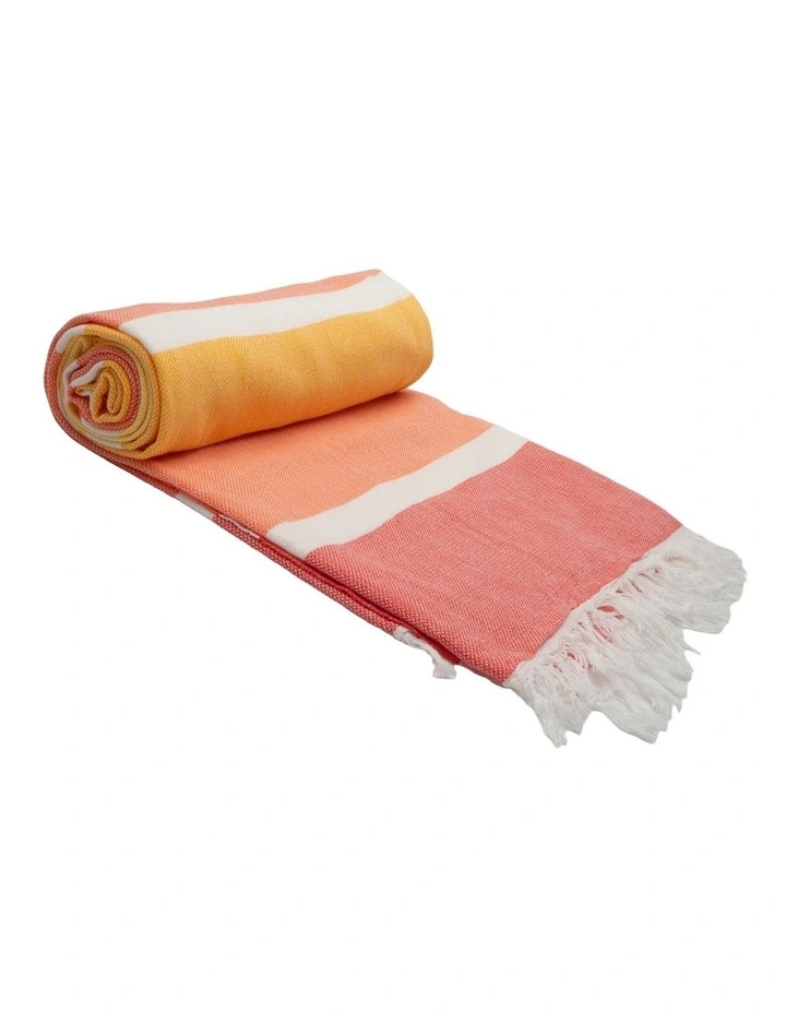 Cotton Beach Towel in Sunshine