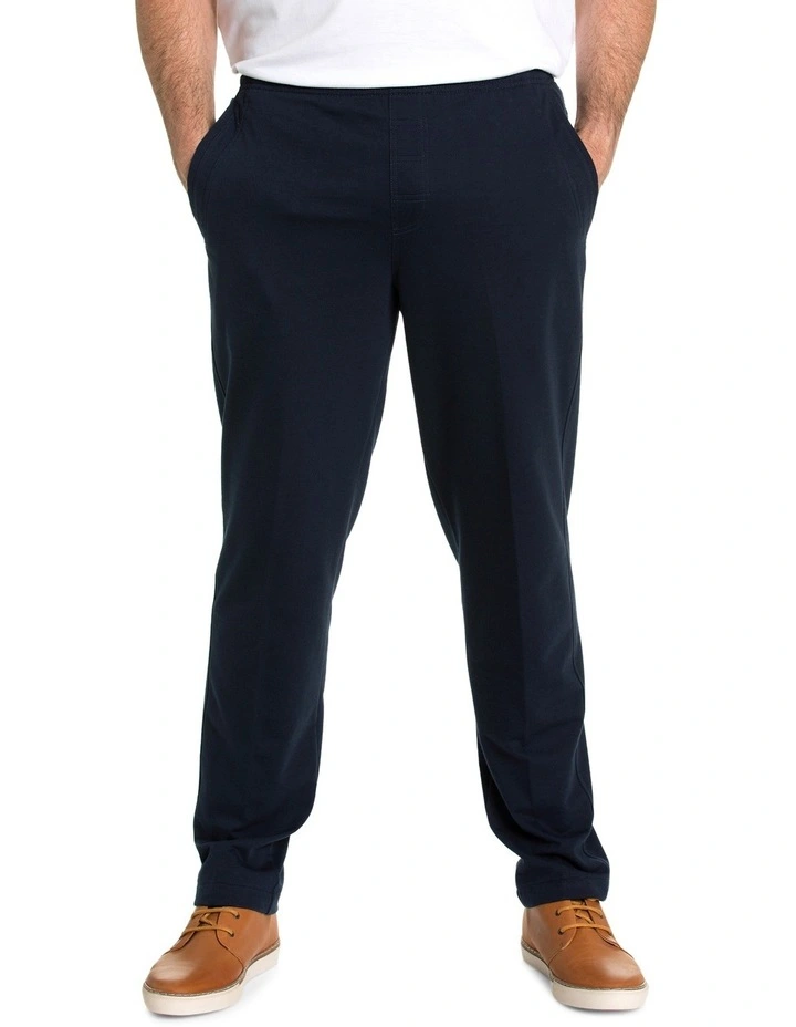 Raw Spun Cotton Track Lounge Pant in Ink