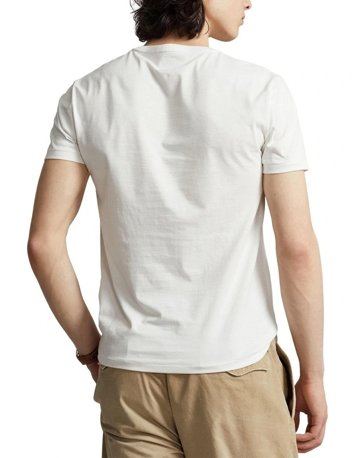 Custom Slim Fit Jersey Crewneck T-shirt in Natural