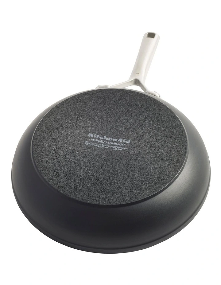 Forged Hardened Non-Stick Frying Pan Set in Black