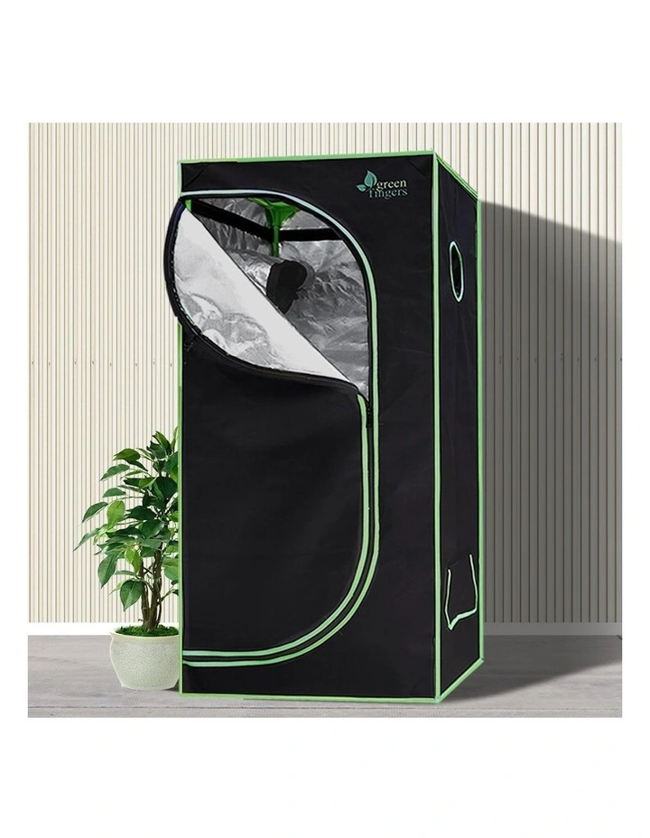 Hydroponic Grow Tent Kits 60x60x140cm in Black