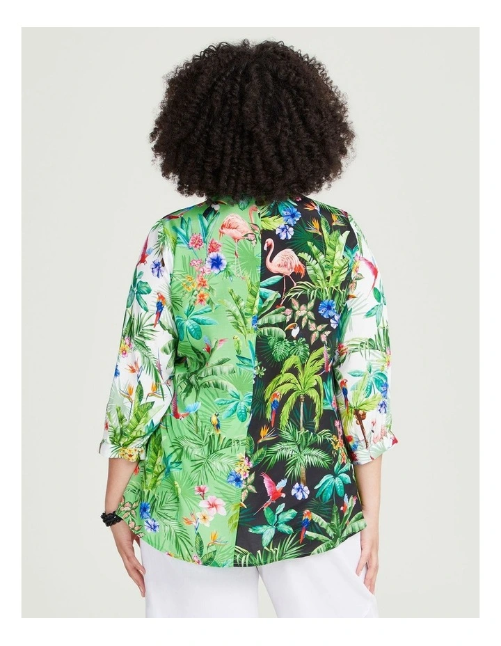 Natural Palm Top in Multi