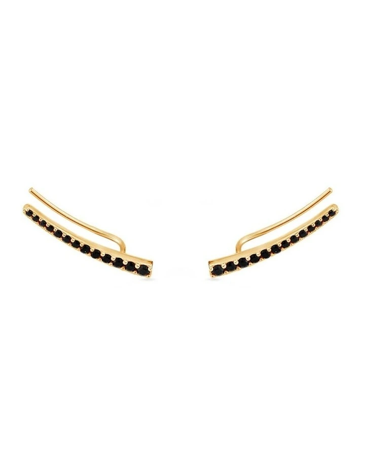 Naked Ear Climber in Black