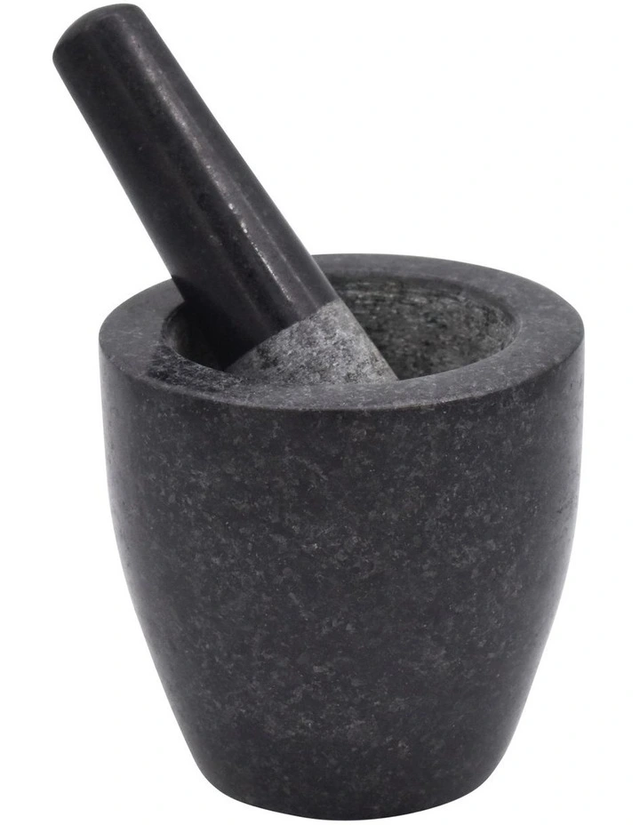 Mortar & Pestle 13x13cm in Black Granite
