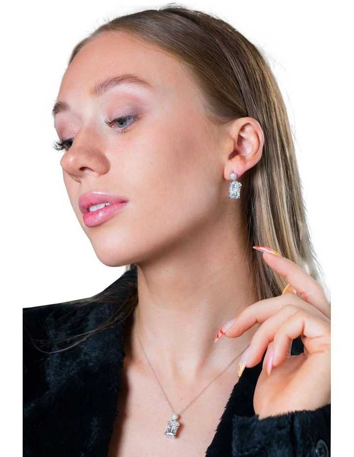 Bubblegum Blossom Silver Earrings