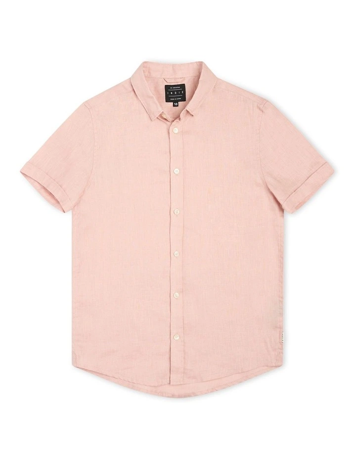 Tennyson Short Sleeve Shirt (3-7 years) in Blush