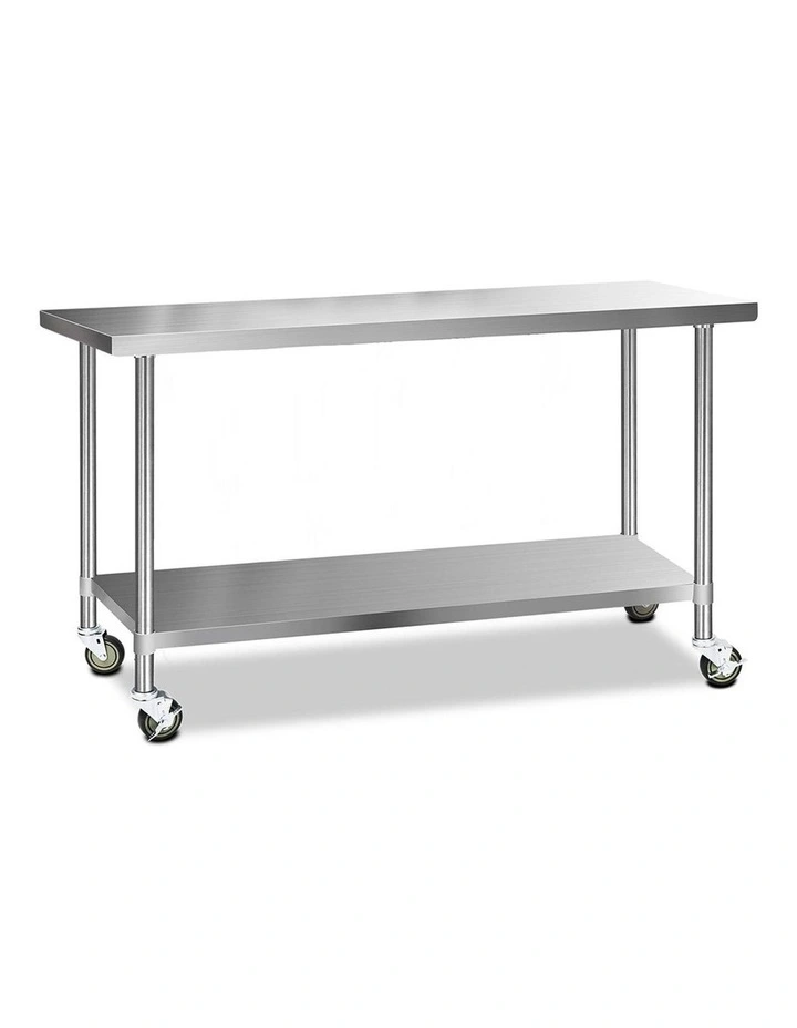 Commercial 43 Stainless Steel Bench 1829x61mm