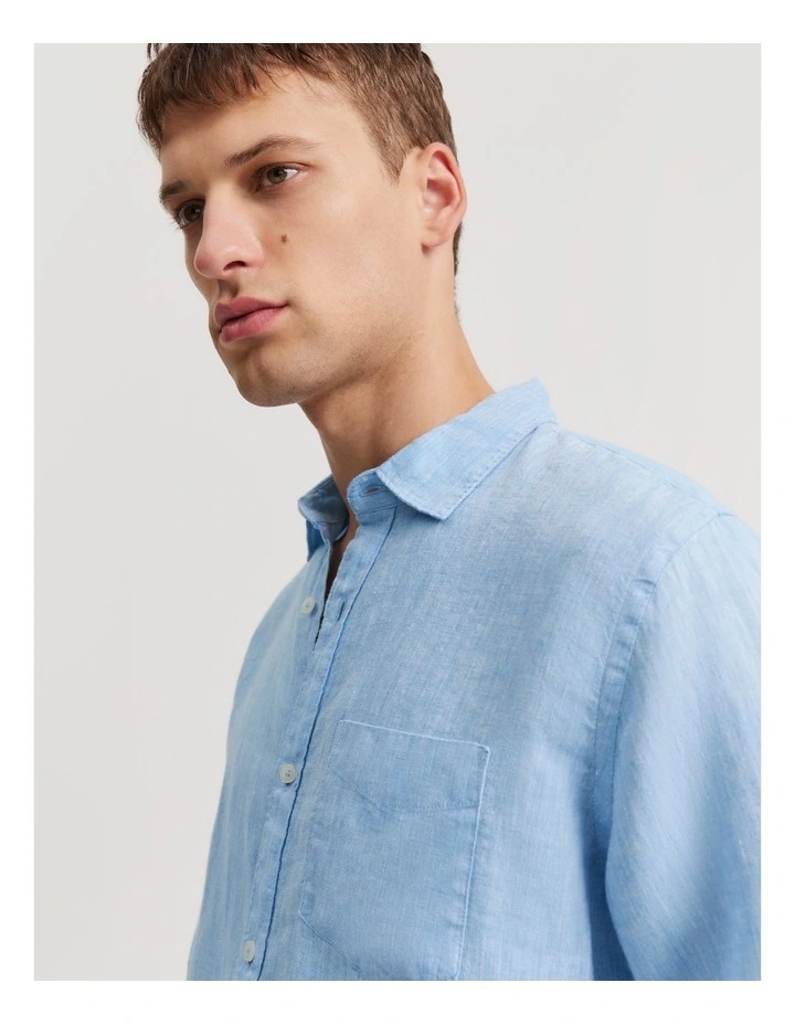 Regular Fit Shirt in Pale Blue