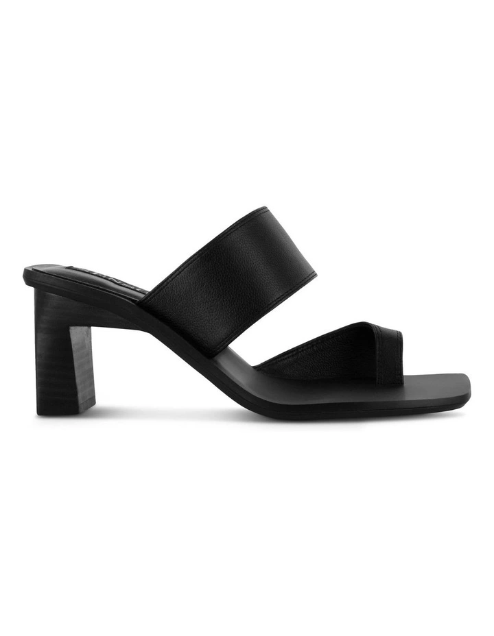 Luella II Heeled Mules in Black