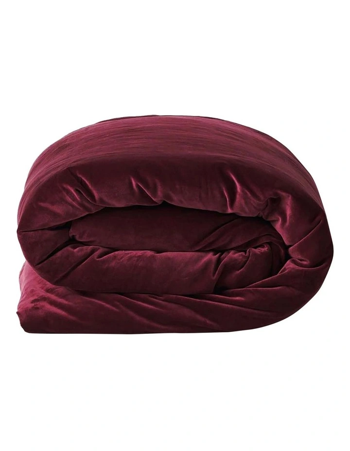 Luxury Velvet Bedlinen Range Merlot