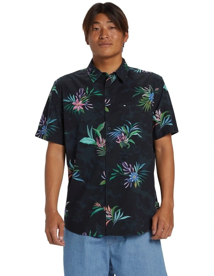 Apero Classic Short Sleeve Shirt in Black
