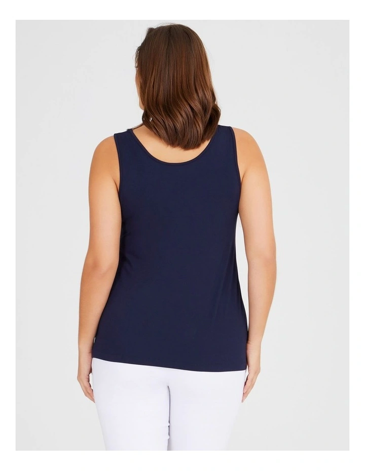 Bamboo Reversible Ultimate Cami in Dark Indigo