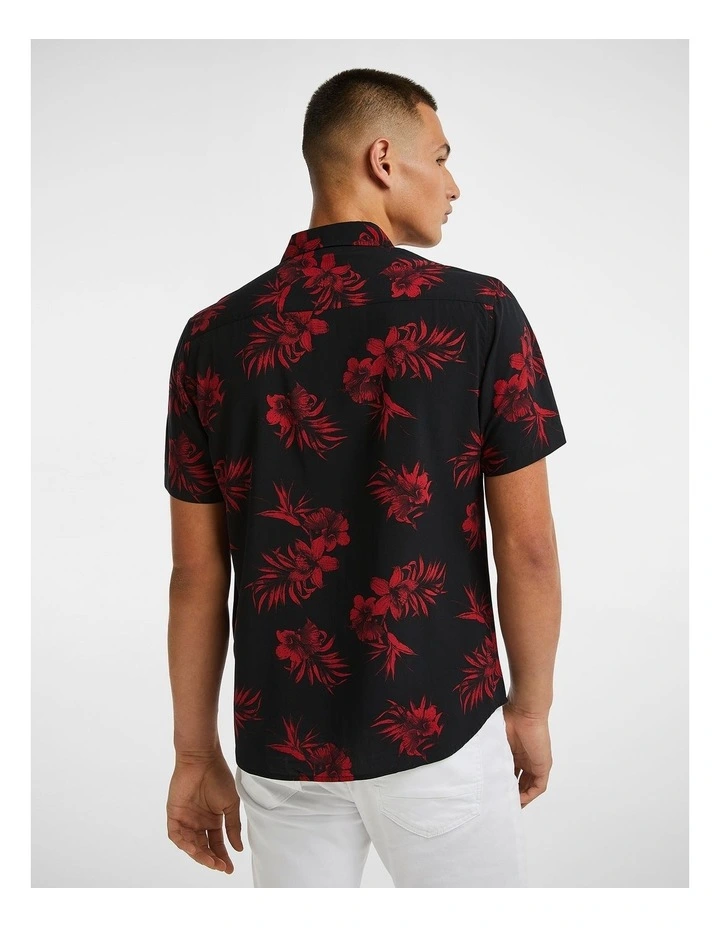 Nico Floral Shirt in Black