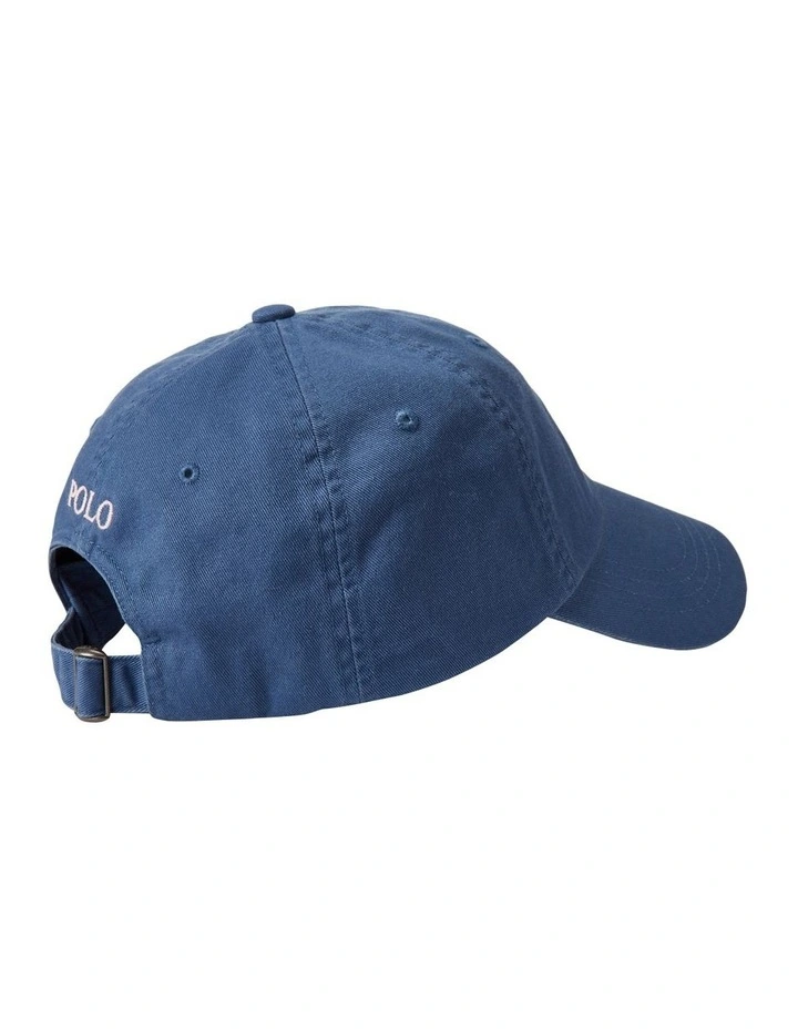 Cotton Chino Ball Cap in Navy