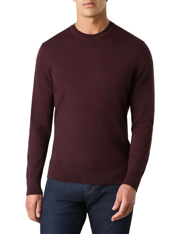 Sandringham Ashby Crew Knit in Red