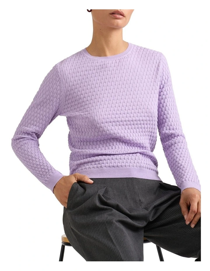 Nola Knit Top in Lilac