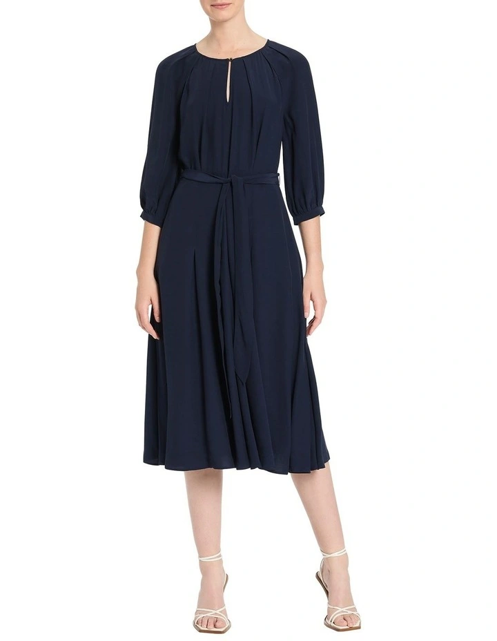 Indy Midi Dress in Navy