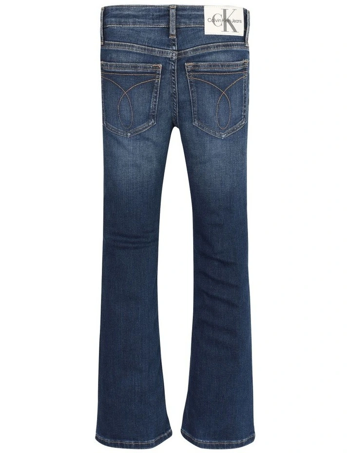 Mr Flare Stretch Jeans in Essential Dark Blue