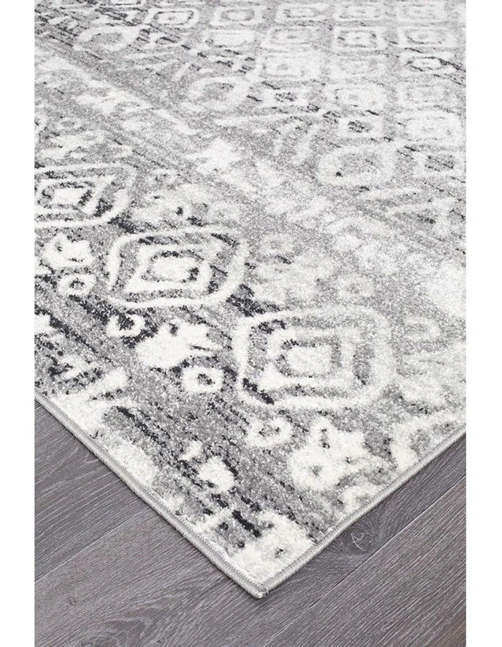 Oasis Zakira Dark Grey Tribal Runner Rug
