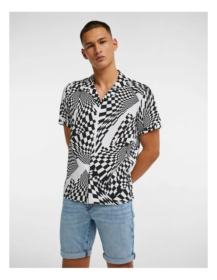 Device Check Shirt in Black