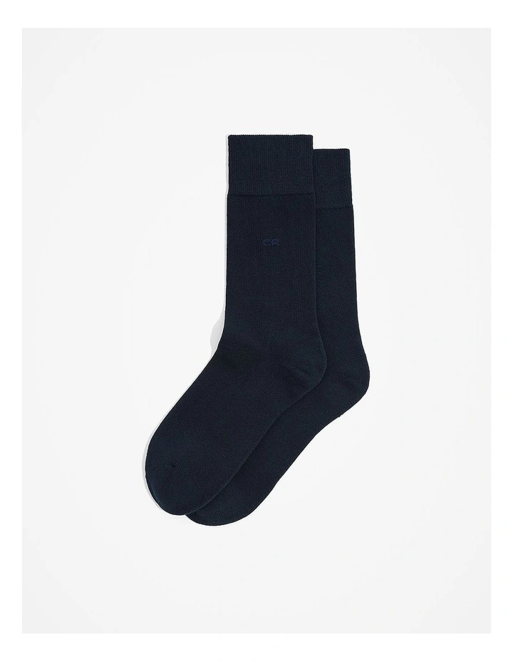 Cushion Foot Sock in Navy