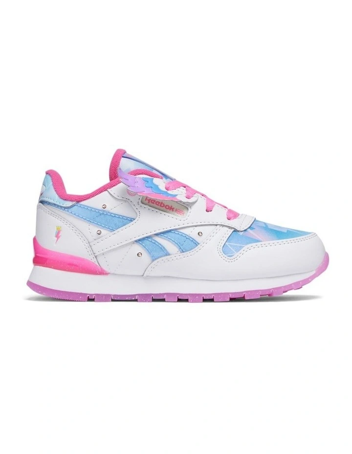 Classic Leather Step N Flash Sneakers in White