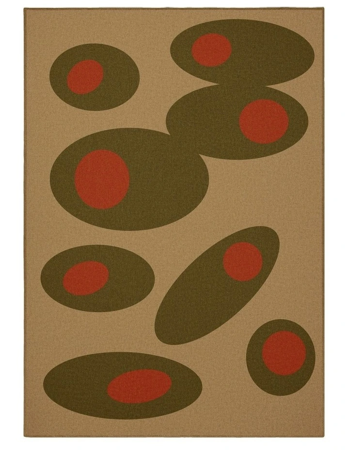 Washable New Jute Area Rug in Olive