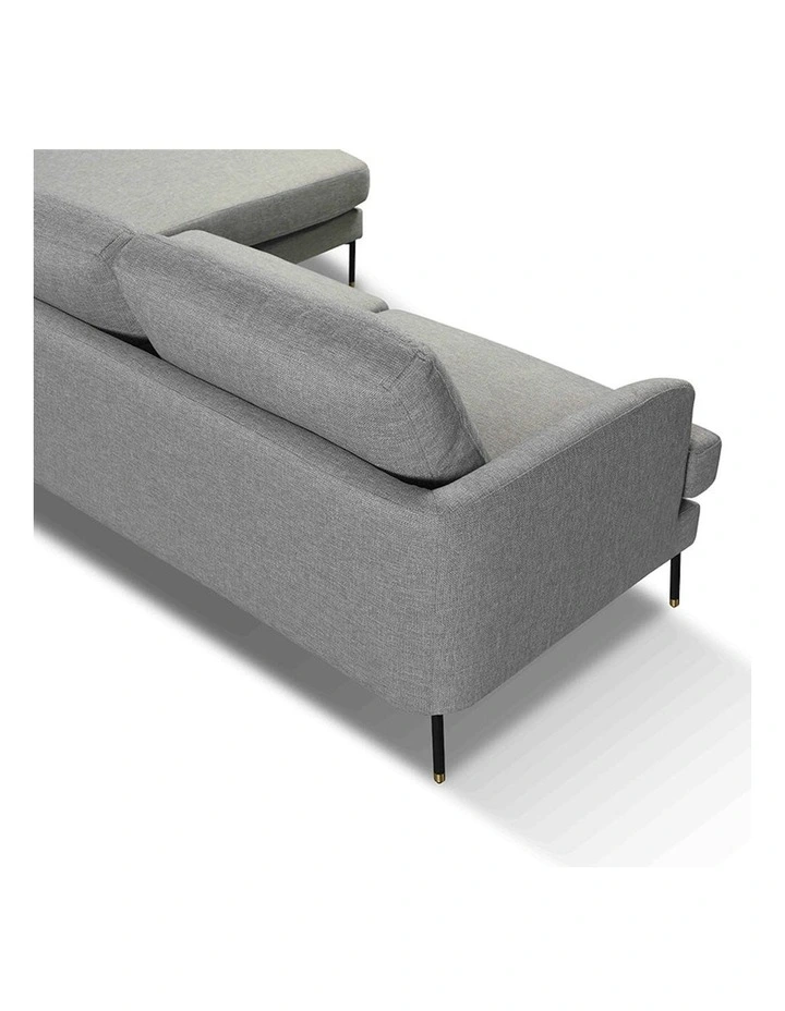 Tiana 3 Seater Sofa with Right Chaise in Grey
