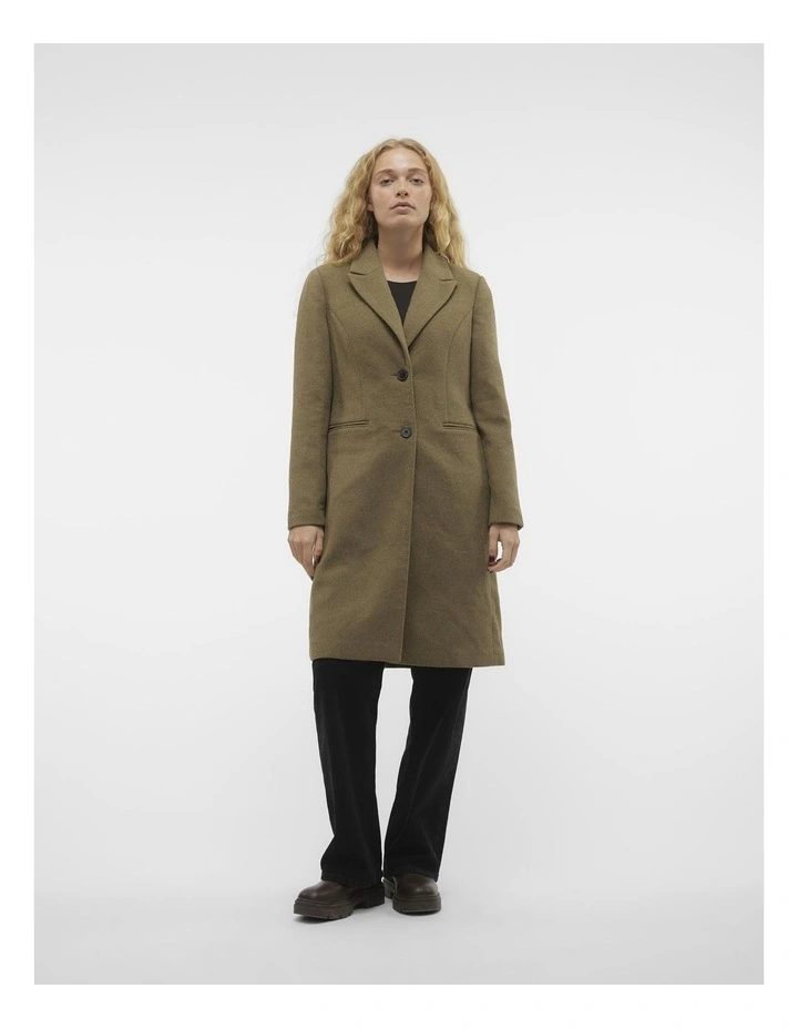 Blaza Wool Coat in Capers
